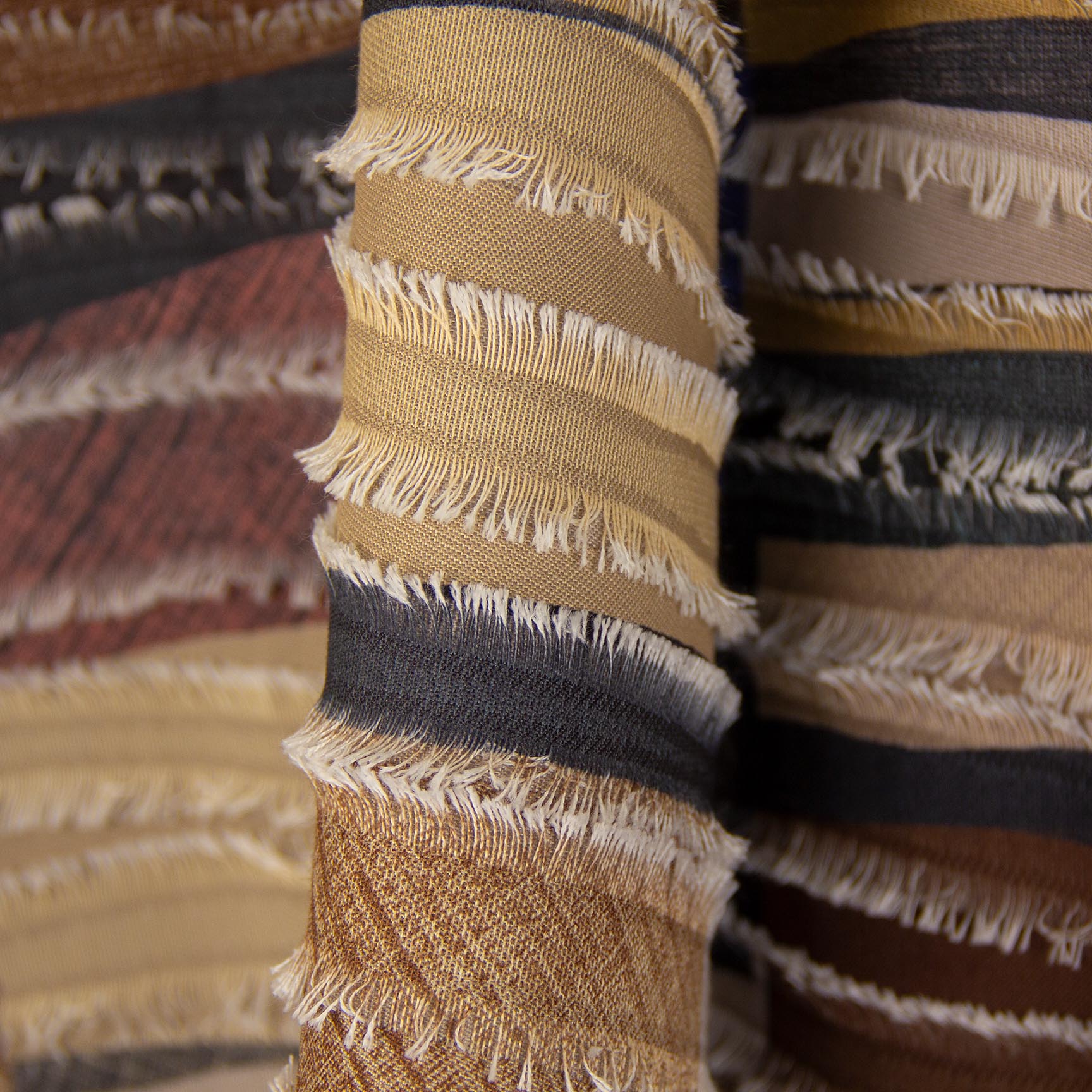 Printed fabric by the meter with a structured surface for DIY projects