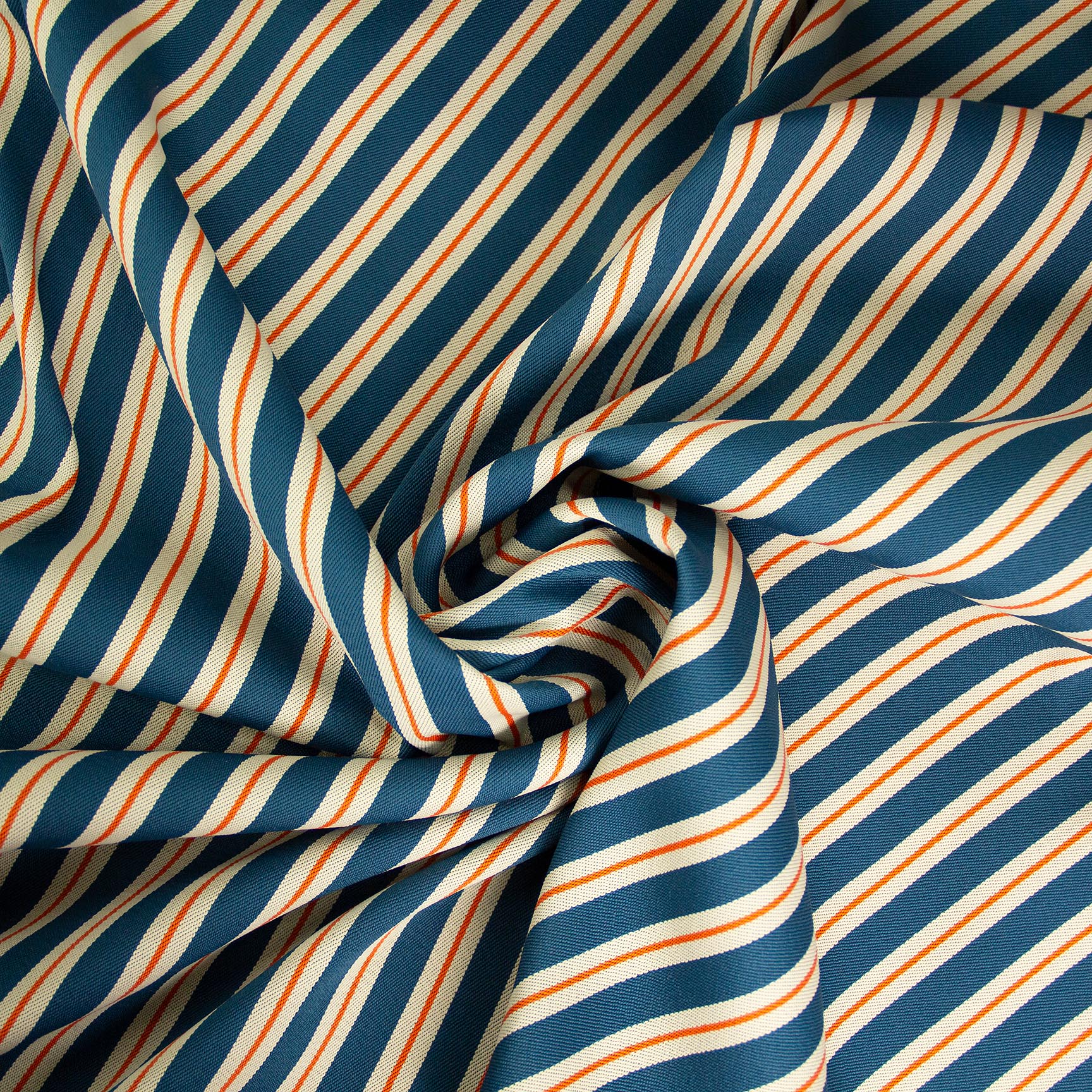 Colourful striped fabric by the meter for DIY and sewing projects